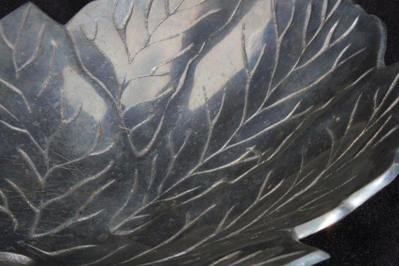 Handcrafted Metal Leaf Bowl EBTH